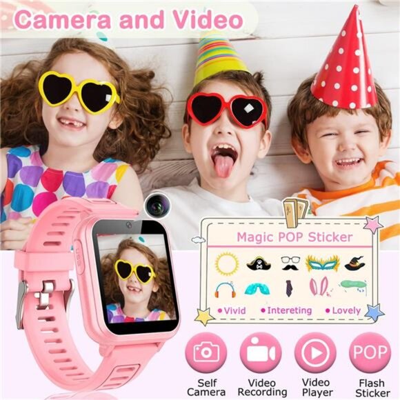 Cosjoype Kids Game Smart Watch Gift for Girls Age 6-12, 24 Puzzle Games HD - Picture 3 of 6
